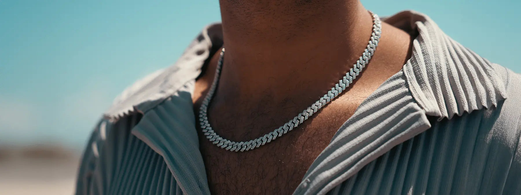 VVS and silver Moissanite chains and bracelets that pass the diamond tester