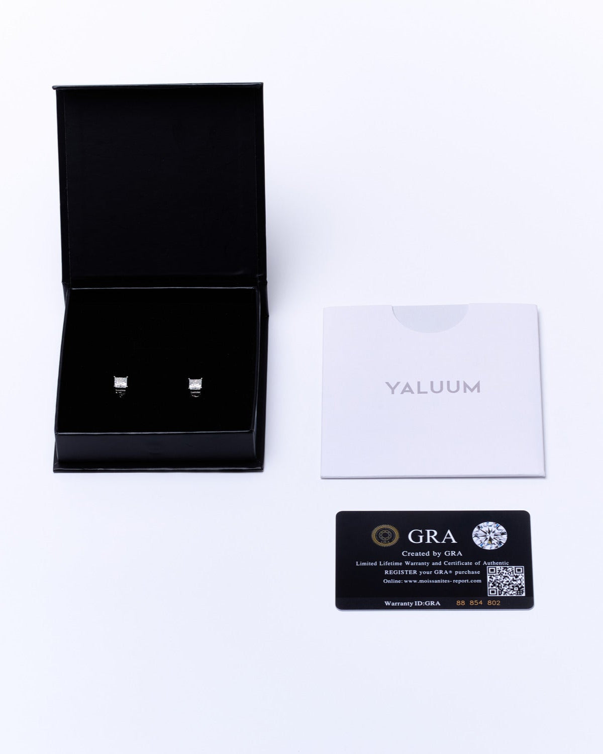 6MM Square Moissanite Earrings