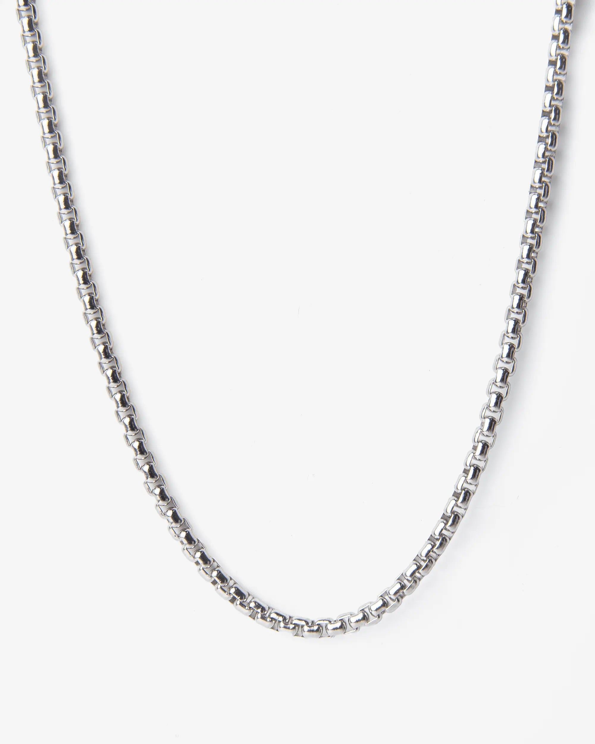 3MM Silver Box Chain Yaluum
