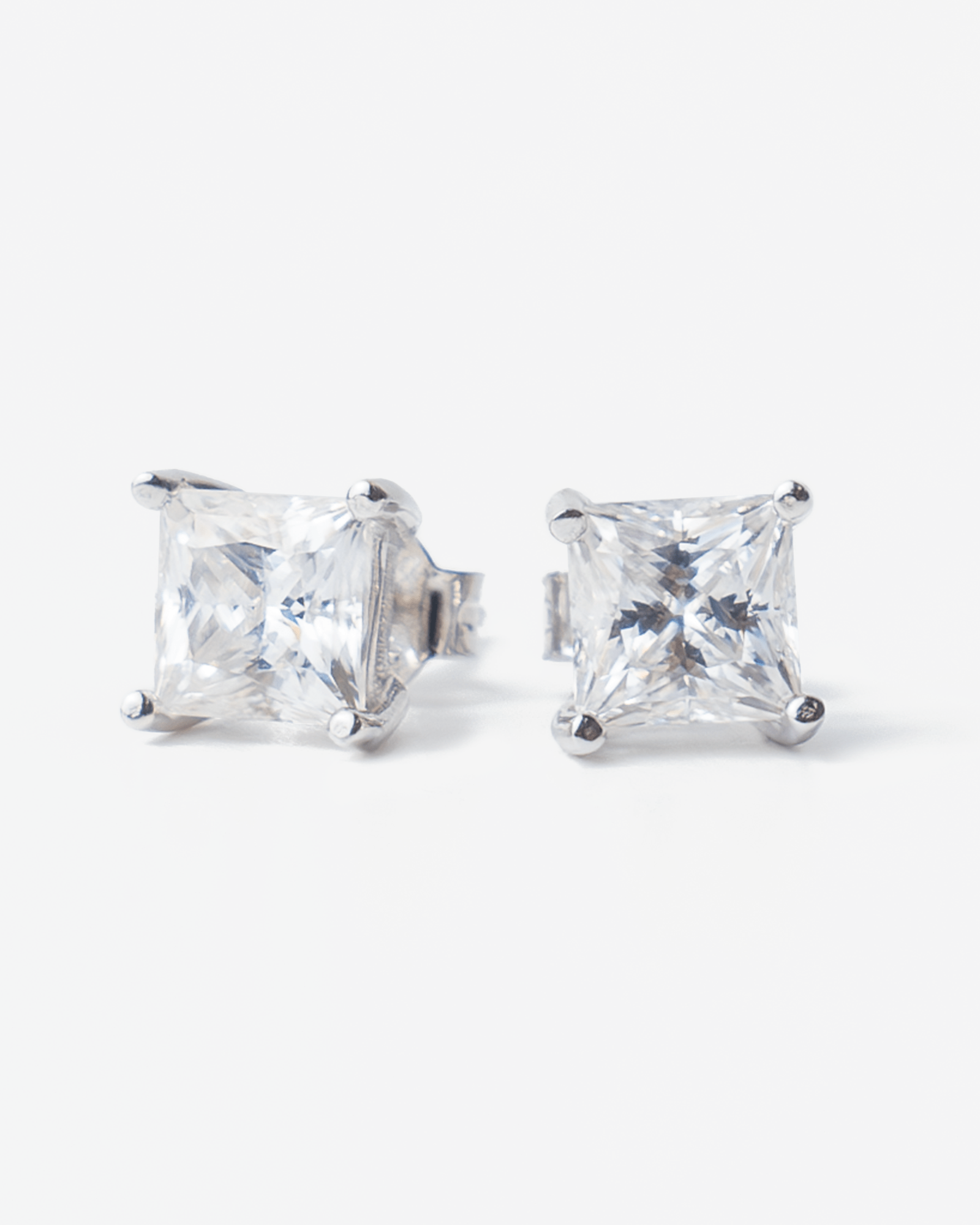 6MM Square Moissanite Earrings