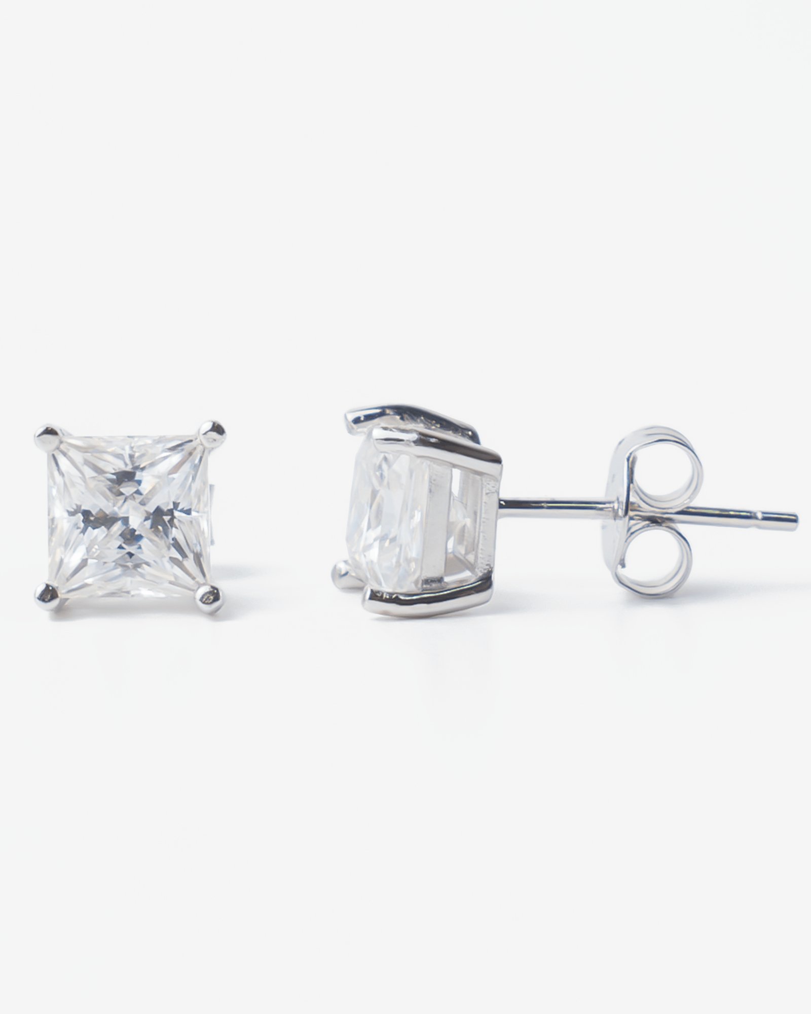 6MM Square Moissanite Earrings