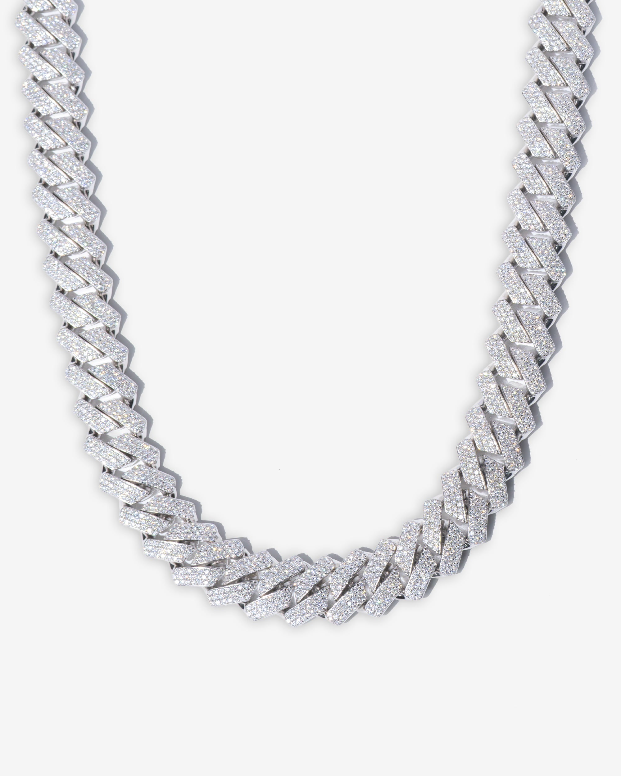 20MM Moissanite Prong Link Chain