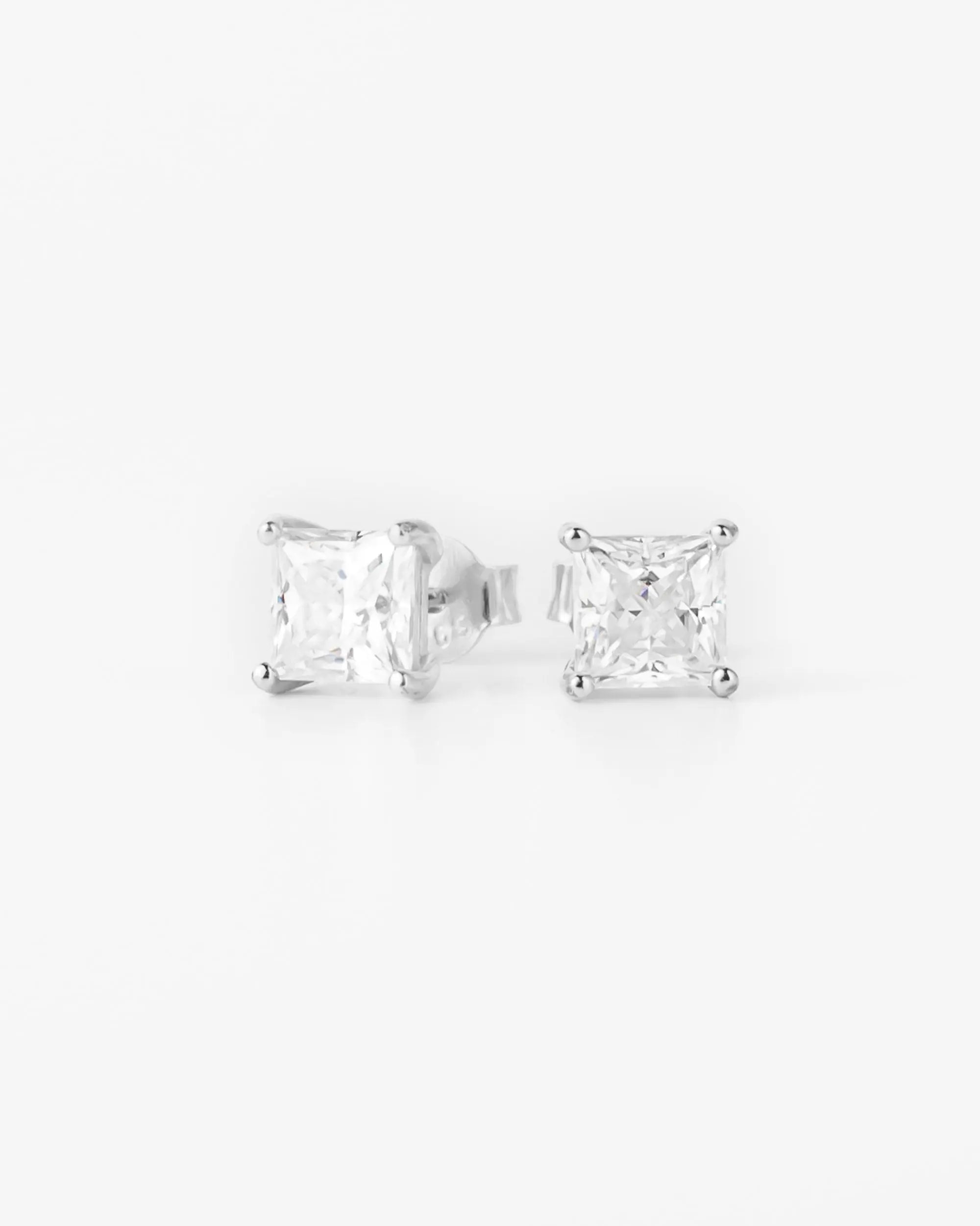 6MM Square Moissanite Earrings Yaluum