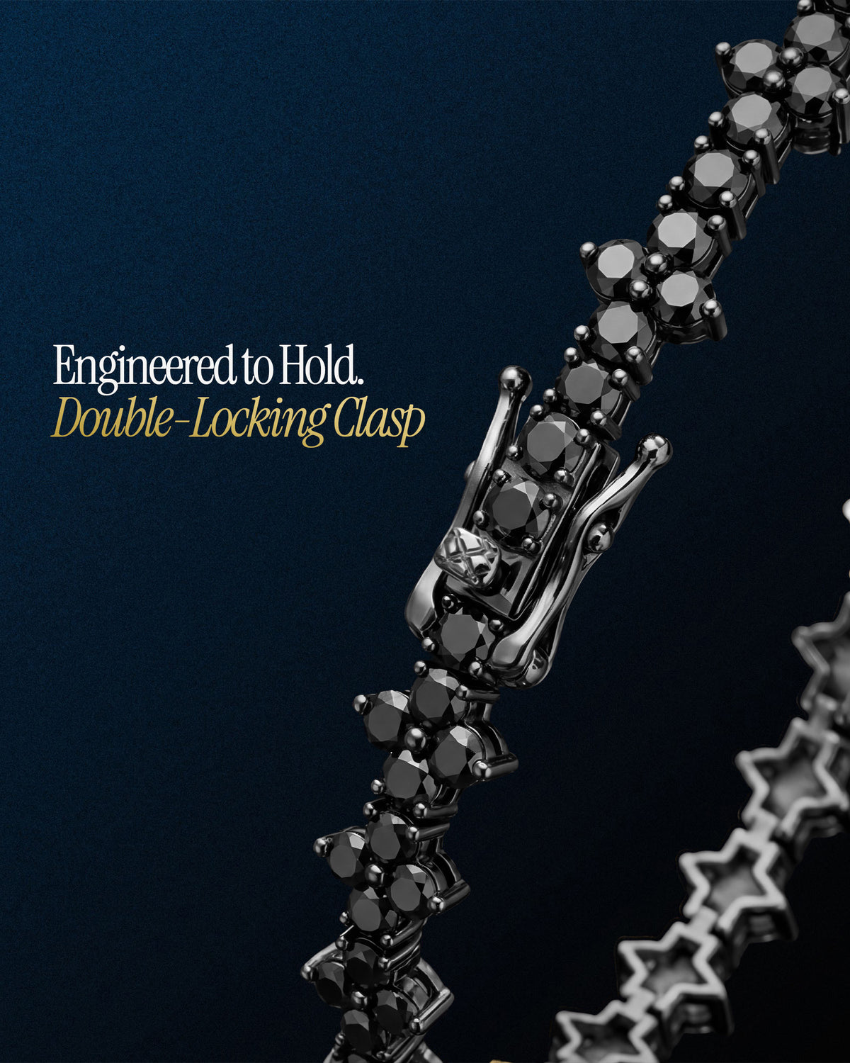 Black Moissanite Thorn Bracelet