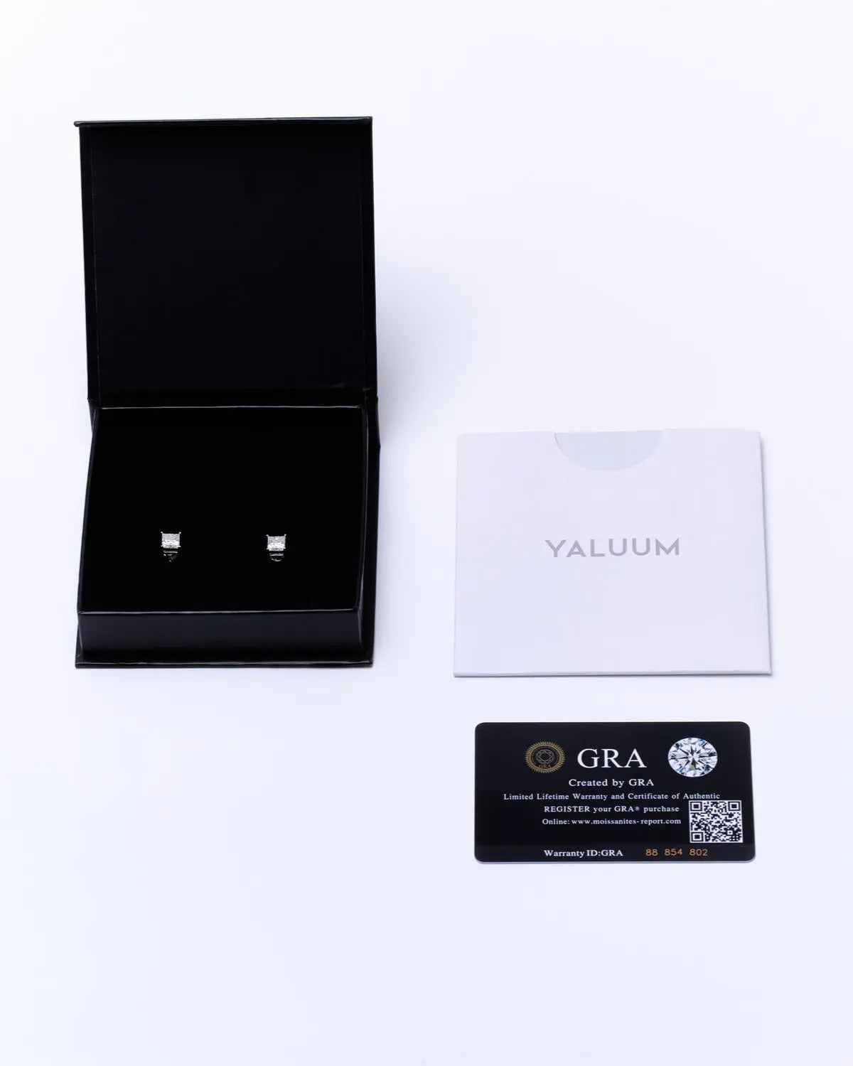 6MM Square Moissanite Earrings Yaluum