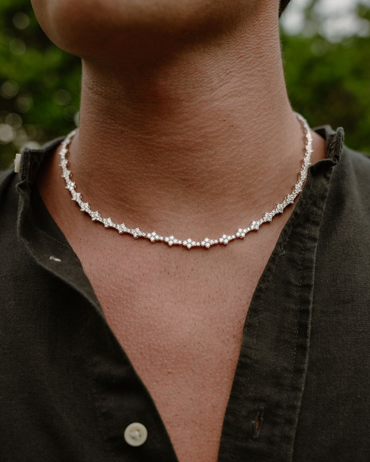 Moissanite Thorn Chain