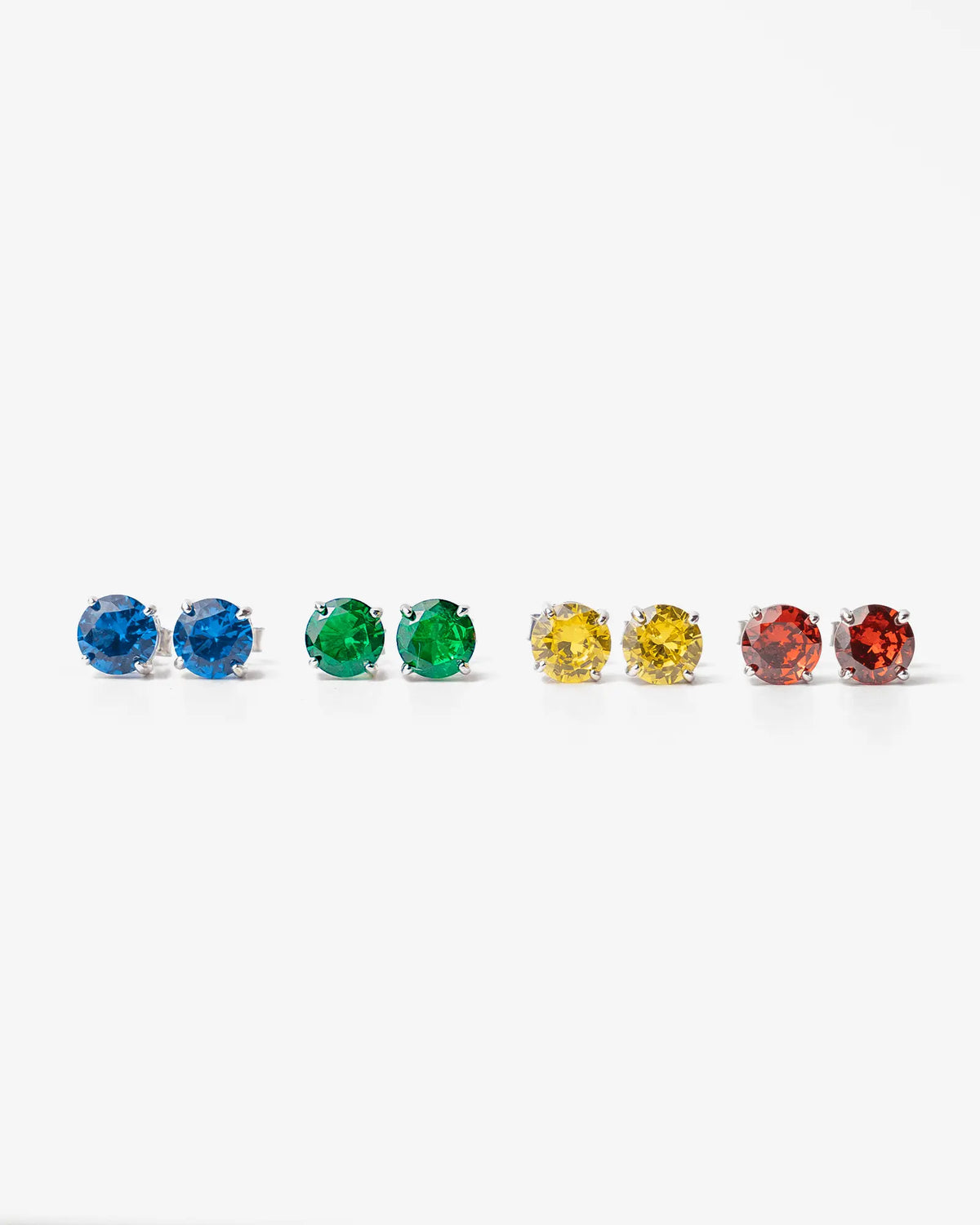 6MM Gemstone Earrings Yaluum