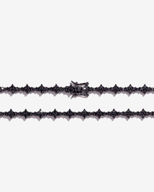 Black Moissanite Thorn Chain