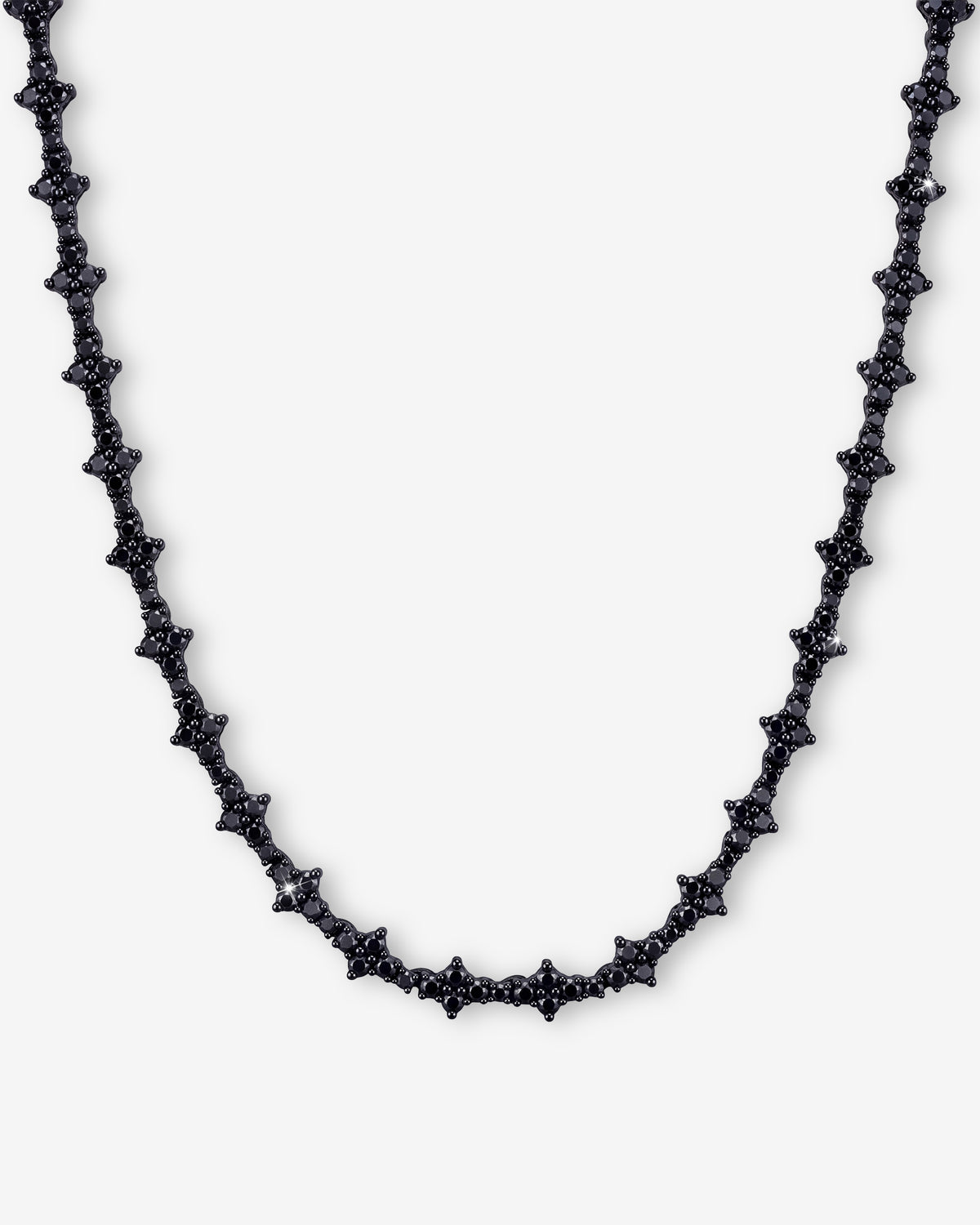 Black Moissanite Thorn Chain