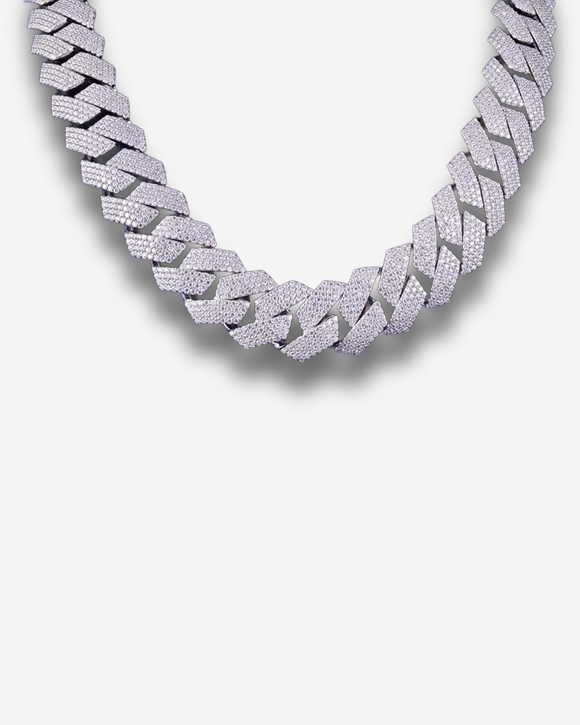 20MM Moissanite Prong Link Chain