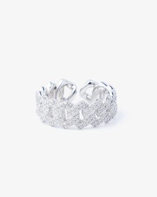 8MM Moissanite Cuban Ring Yaluum