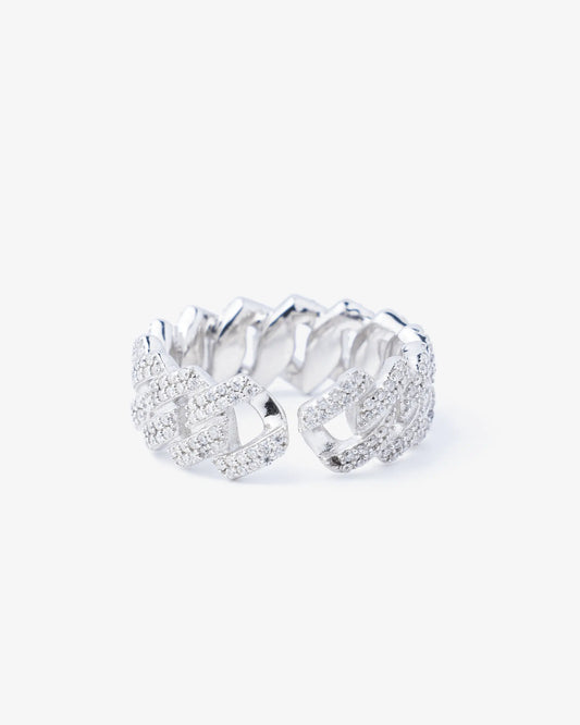 8MM Moissanite Cuban Ring Yaluum