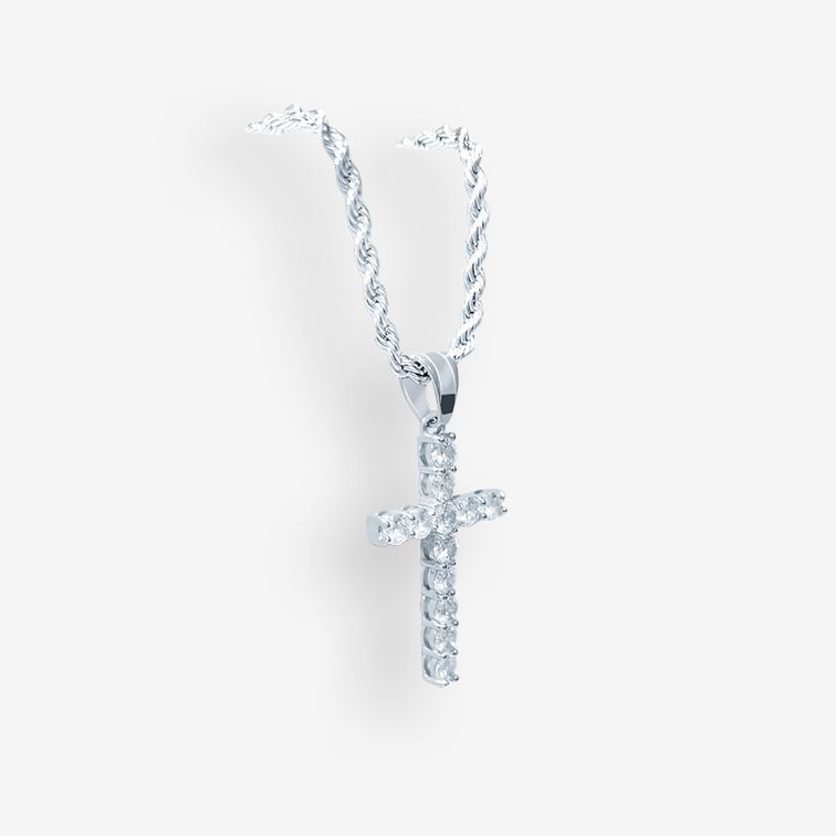 Iced Cross Pendant