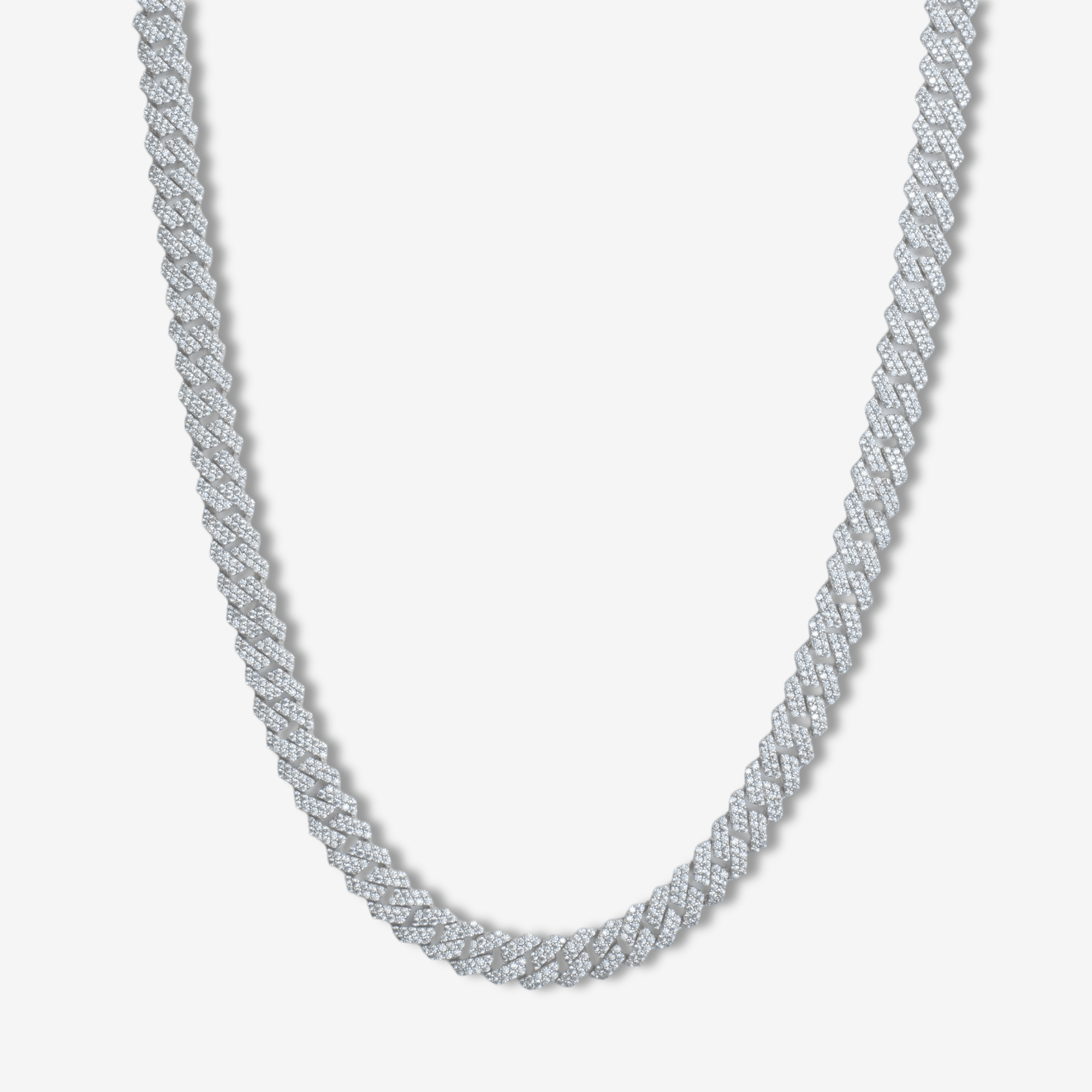 8MM Moissanite Prong Chain