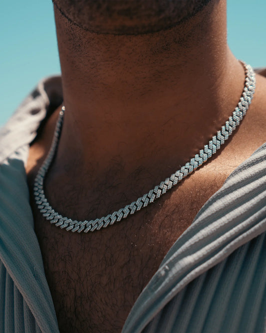 8MM Moissanite Prong Chain Yaluum