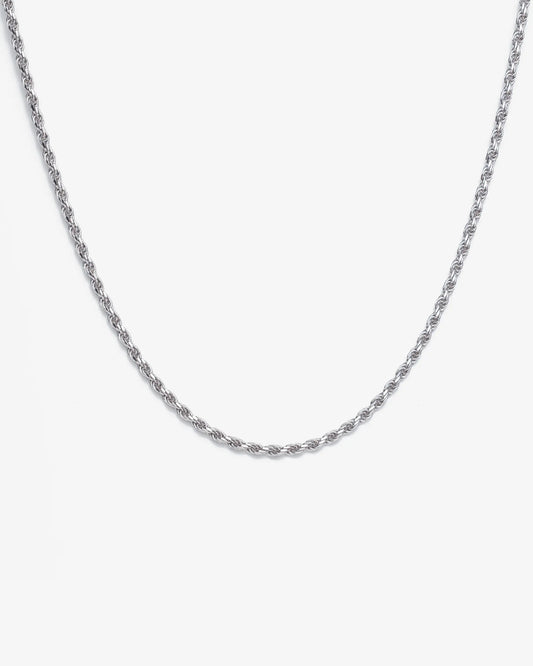 3MM Silver Rope Chain Yaluum
