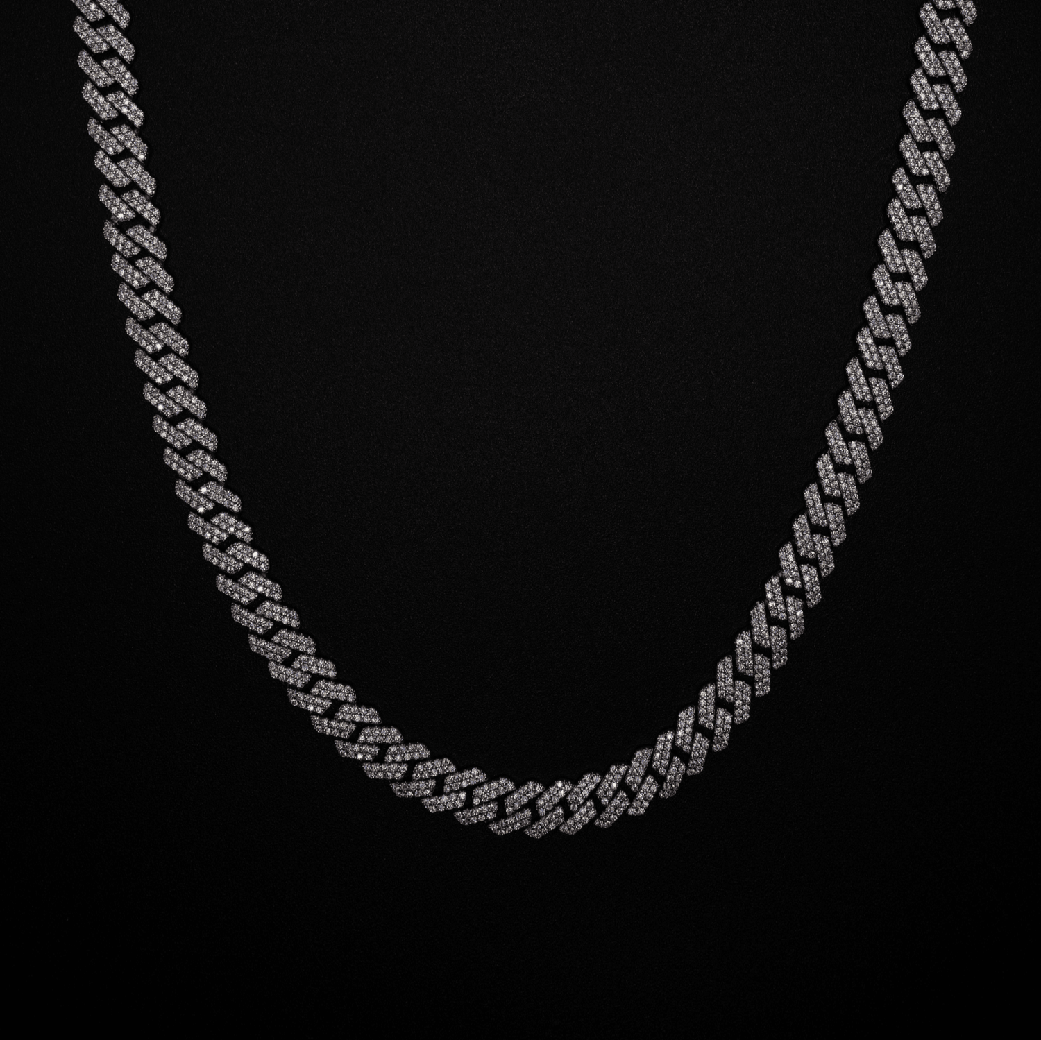 8MM Moissanite Prong Chain