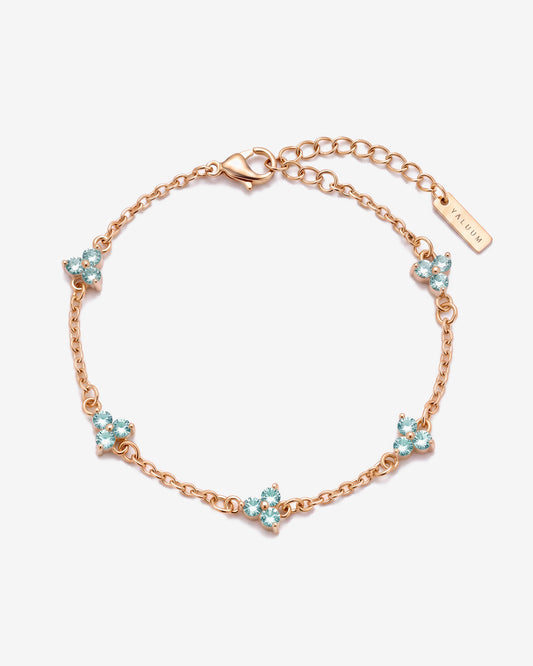 Yaluum Astra glacier moissanite gold bracelet – product view