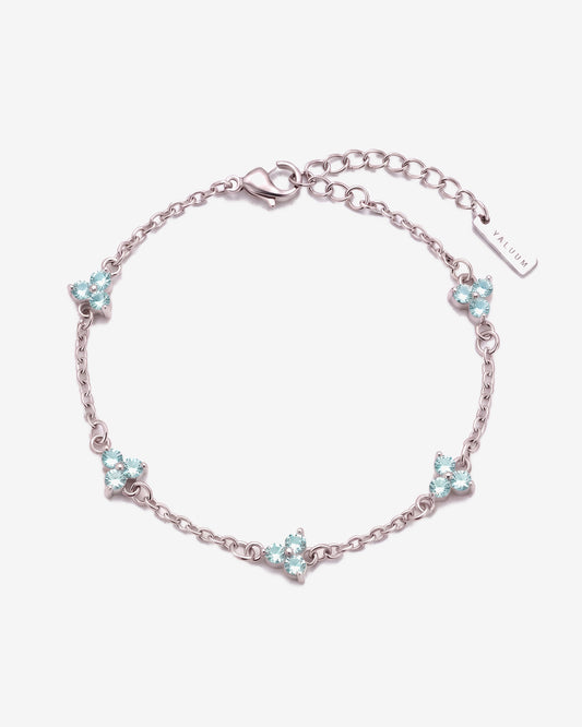 Yaluum Astra glacier moissanite silver bracelet – product view