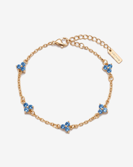 Yaluum Astra ocean moissanite gold bracelet – product view