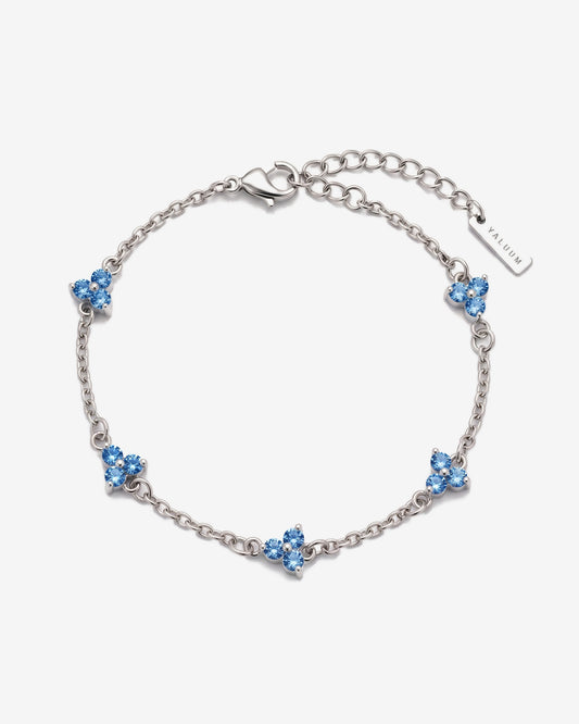 Yaluum Astra ocean moissanite silver bracelet – product view