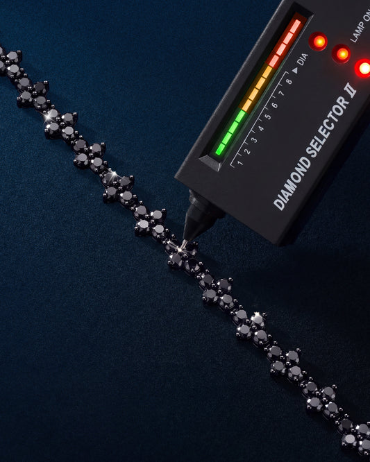 Black Moissanite Thorn Bracelet