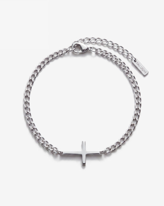 Silver Cross Bracelet