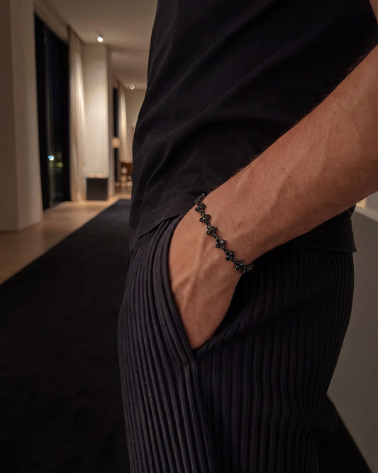 Black Moissanite Thorn Bracelet