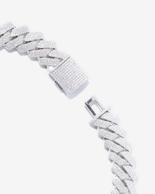 20MM Moissanite Prong Link Chain