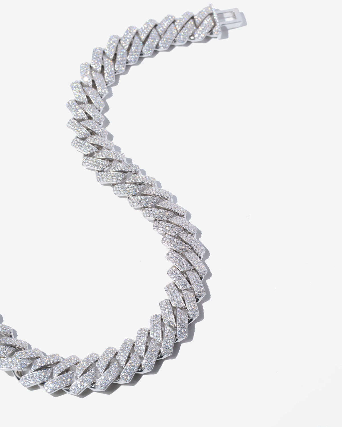 20MM Moissanite Prong Link Chain