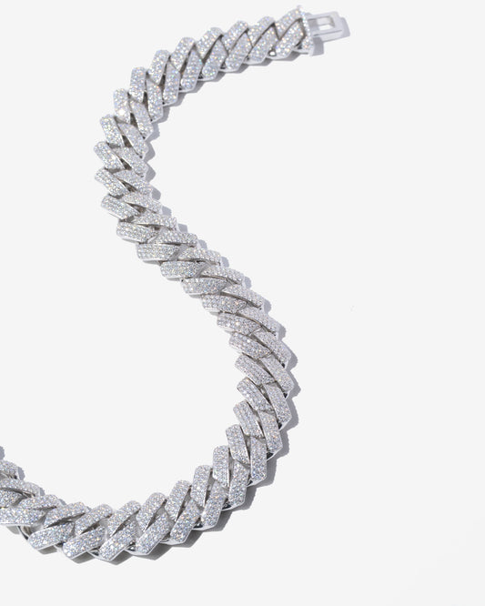 20MM Moissanite Prong Link Chain