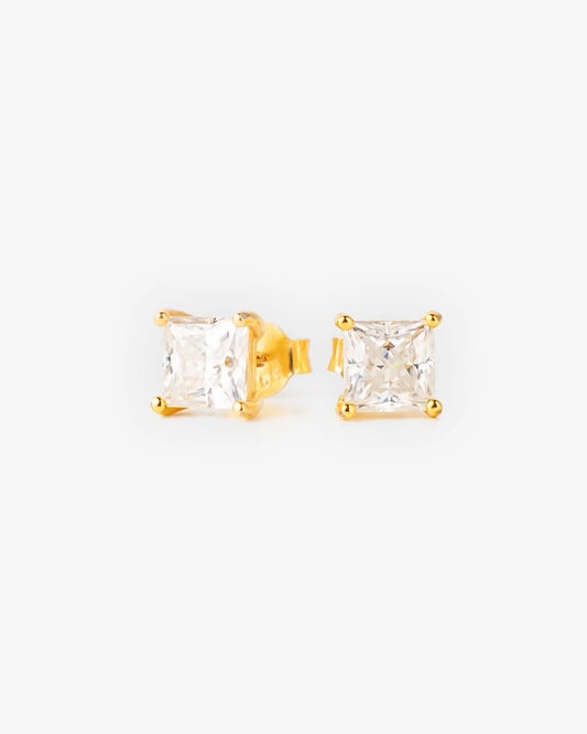 6MM Square Moissanite Earrings Yaluum