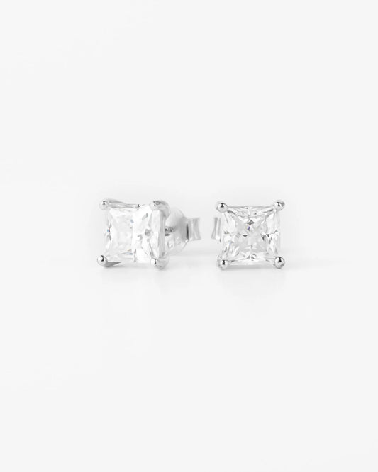6MM Square Moissanite Earrings Yaluum