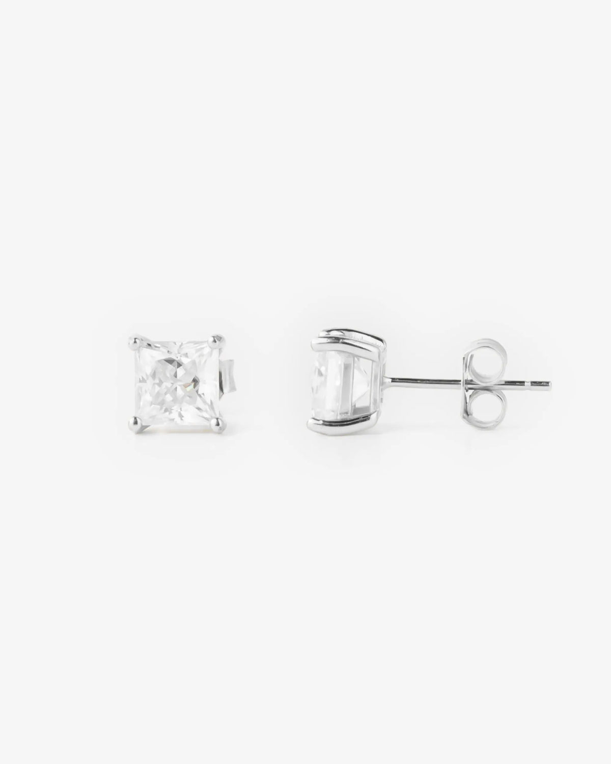 6MM Square Moissanite Earrings Yaluum