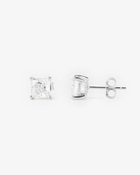 6MM Square Moissanite Earrings Yaluum
